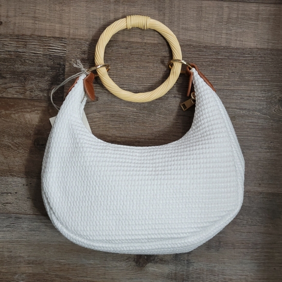 Straw Bracelet Bag - White - BNWT - Picture 5 of 11